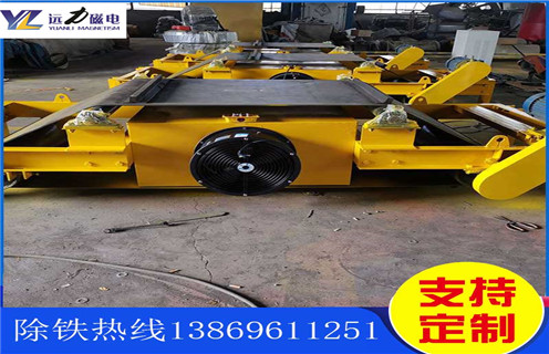 自卸式風(fēng)冷電磁除鐵器，貴州懸掛自卸式風(fēng)冷電磁除鐵器_選型_貴州懸掛自卸式風(fēng)冷電磁除鐵器公司多少錢參數(shù)工作原理生產(chǎn)價(jià)格工作原理_價(jià)格